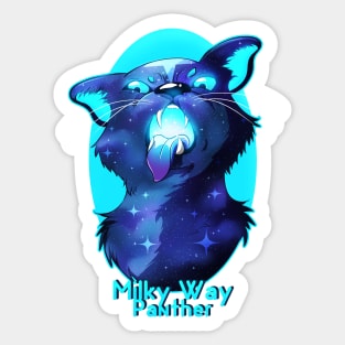 Milky way panther Sticker